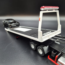 Load image into Gallery viewer, Explorafind 2023 Mercedes-Benz Actros Truck with Tilt Tray White 1:24 Die Cast Truck
