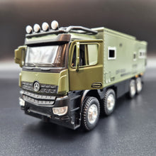 Load image into Gallery viewer, Explorafind 2021 Mercedes Nomadism Off Road RV Army Green 1:24 Die Cast Truck
