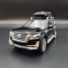 Load image into Gallery viewer, Explorafind 2023 Nissan Patrol Black 1:32 Die Cast Car
