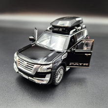 Load image into Gallery viewer, Explorafind 2023 Nissan Patrol Black 1:32 Die Cast Car
