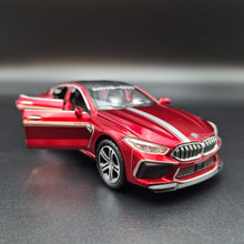 Load image into Gallery viewer, Explorafind 2023 BMW M8 Manhart MH8 800 Red 1:32 Die Cast Car
