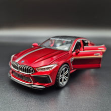 Load image into Gallery viewer, Explorafind 2023 BMW M8 Manhart MH8 800 Red 1:32 Die Cast Car
