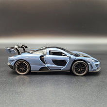 Load image into Gallery viewer, Explorafind 2019 McLaren Senna Blue/Grey 1:32 Die Cast Car
