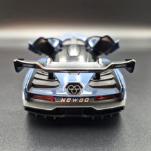 Load image into Gallery viewer, Explorafind 2019 McLaren Senna Blue/Grey 1:32 Die Cast Car
