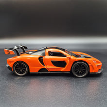 Load image into Gallery viewer, Explorafind 2019 McLaren Senna Orange 1:32 Die Cast Car
