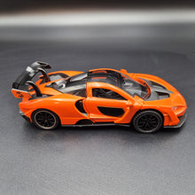 Load image into Gallery viewer, Explorafind 2019 McLaren Senna Orange 1:32 Die Cast Car
