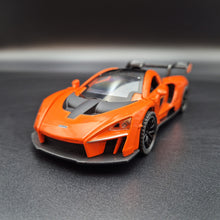 Load image into Gallery viewer, Explorafind 2019 McLaren Senna Orange 1:32 Die Cast Car
