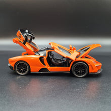 Load image into Gallery viewer, Explorafind 2019 McLaren Senna Orange 1:32 Die Cast Car
