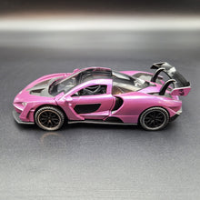 Load image into Gallery viewer, Explorafind 2019 McLaren Senna Purple 1:32 Die Cast Car
