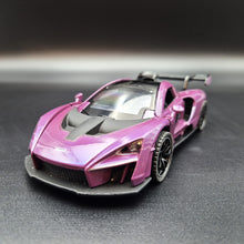 Load image into Gallery viewer, Explorafind 2019 McLaren Senna Purple 1:32 Die Cast Car
