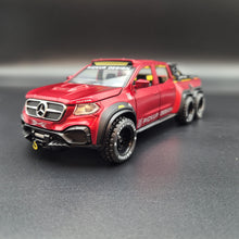 Load image into Gallery viewer, Explorafind 2019 Mercedes-Benz X-Class 6x6 Pickup Red 1:32 Die Cast Pickup
