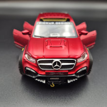 Load image into Gallery viewer, Explorafind 2019 Mercedes-Benz X-Class 6x6 Pickup Red 1:32 Die Cast Pickup
