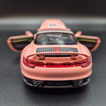 Load image into Gallery viewer, Explorafind 2021 Porsche 911 Targa 4S Pink 1:32 Die Cast Car
