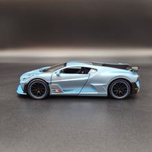 Load image into Gallery viewer, Explorafind 2021 Bugatti Divo Satin Blue 1:32 Die Cast Car
