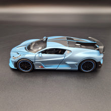 Load image into Gallery viewer, Explorafind 2021 Bugatti Divo Satin Blue 1:32 Die Cast Car
