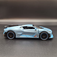 Load image into Gallery viewer, Explorafind 2021 Bugatti Divo Satin Blue 1:32 Die Cast Car
