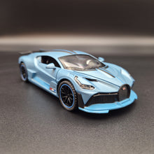 Load image into Gallery viewer, Explorafind 2021 Bugatti Divo Satin Blue 1:32 Die Cast Car
