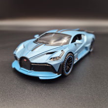 Load image into Gallery viewer, Explorafind 2021 Bugatti Divo Satin Blue 1:32 Die Cast Car
