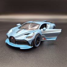 Load image into Gallery viewer, Explorafind 2021 Bugatti Divo Satin Blue 1:32 Die Cast Car
