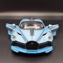 Load image into Gallery viewer, Explorafind 2021 Bugatti Divo Satin Blue 1:32 Die Cast Car
