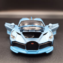 Load image into Gallery viewer, Explorafind 2021 Bugatti Divo Satin Blue 1:32 Die Cast Car
