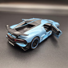 Load image into Gallery viewer, Explorafind 2021 Bugatti Divo Satin Blue 1:32 Die Cast Car
