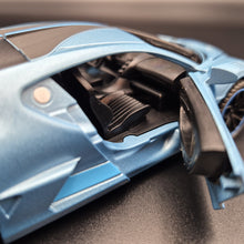 Load image into Gallery viewer, Explorafind 2021 Bugatti Divo Satin Blue 1:32 Die Cast Car
