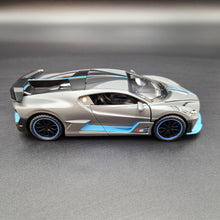 Load image into Gallery viewer, Explorafind 2021 Bugatti Divo Satin Grey 1:32 Die Cast Car
