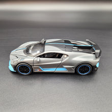 Load image into Gallery viewer, Explorafind 2021 Bugatti Divo Satin Grey 1:32 Die Cast Car
