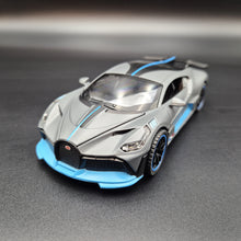 Load image into Gallery viewer, Explorafind 2021 Bugatti Divo Satin Grey 1:32 Die Cast Car
