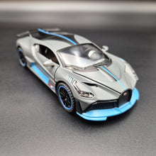 Load image into Gallery viewer, Explorafind 2021 Bugatti Divo Satin Grey 1:32 Die Cast Car
