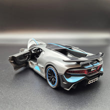 Load image into Gallery viewer, Explorafind 2021 Bugatti Divo Satin Grey 1:32 Die Cast Car
