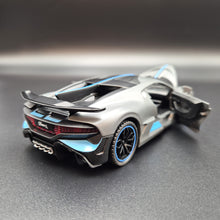 Load image into Gallery viewer, Explorafind 2021 Bugatti Divo Satin Grey 1:32 Die Cast Car
