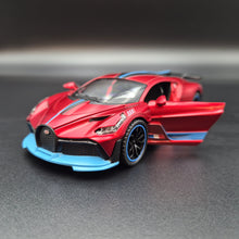 Load image into Gallery viewer, Explorafind 2021 Bugatti Divo Satin Red 1:32 Die Cast Car
