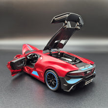 Load image into Gallery viewer, Explorafind 2021 Bugatti Divo Satin Red 1:32 Die Cast Car
