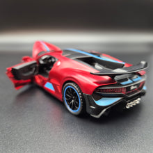 Load image into Gallery viewer, Explorafind 2021 Bugatti Divo Satin Red 1:32 Die Cast Car
