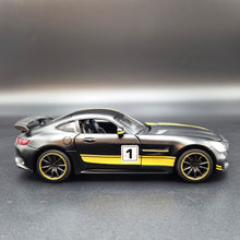 Load image into Gallery viewer, Explorafind 2019 Mercedes-Benz GT Satin Black 1:32 Die Cast Car
