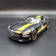 Load image into Gallery viewer, Explorafind 2019 Mercedes-Benz GT Satin Black 1:32 Die Cast Car
