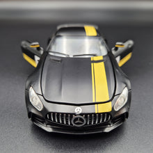 Load image into Gallery viewer, Explorafind 2019 Mercedes-Benz GT Satin Black 1:32 Die Cast Car
