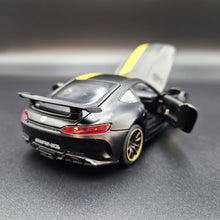 Load image into Gallery viewer, Explorafind 2019 Mercedes-Benz GT Satin Black 1:32 Die Cast Car
