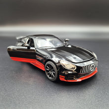 Load image into Gallery viewer, Explorafind 2019 Mercedes-Benz GT Black/Red 1:32 Die Cast Car
