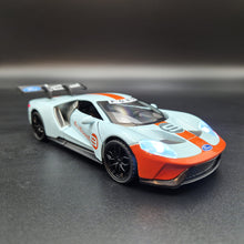 Load image into Gallery viewer, Explorafind 2019 Ford GT Gulf Blue 1:32 Die Cast Car
