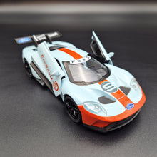 Load image into Gallery viewer, Explorafind 2019 Ford GT Gulf Blue 1:32 Die Cast Car
