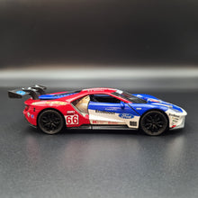 Load image into Gallery viewer, Explorafind 2019 Ford GT Race Car #66 Blue/Red 1:32 Die Cast Car
