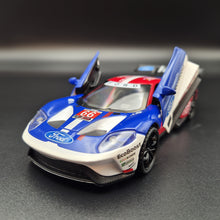 Load image into Gallery viewer, Explorafind 2019 Ford GT Race Car #66 Blue/Red 1:32 Die Cast Car
