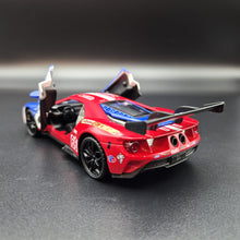 Load image into Gallery viewer, Explorafind 2019 Ford GT Race Car #66 Blue/Red 1:32 Die Cast Car
