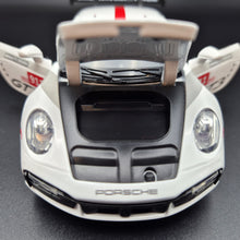 Load image into Gallery viewer, Explorafind 2019 Porsche 911 GT3 RSR White/Grey 1:32 Die Cast Car
