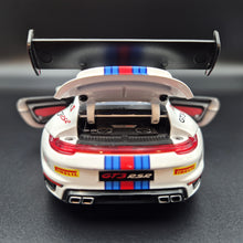 Load image into Gallery viewer, Explorafind 2019 Porsche 911 GT3 RSR White/Blue 1:32 Die Cast Car
