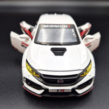 Load image into Gallery viewer, Explorafind 2021 Honda Civic Type White 1:32 Die Cast Car
