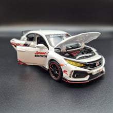 Load image into Gallery viewer, Explorafind 2021 Honda Civic Type White 1:32 Die Cast Car
